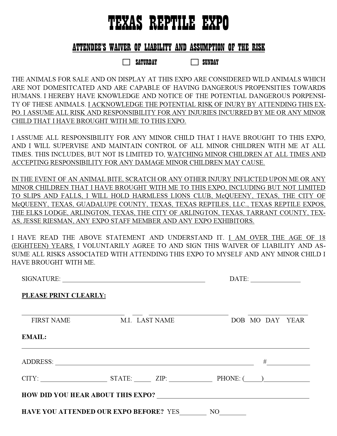 Slither over to the familyfriendly Texas Reptile Expo in McQueeney